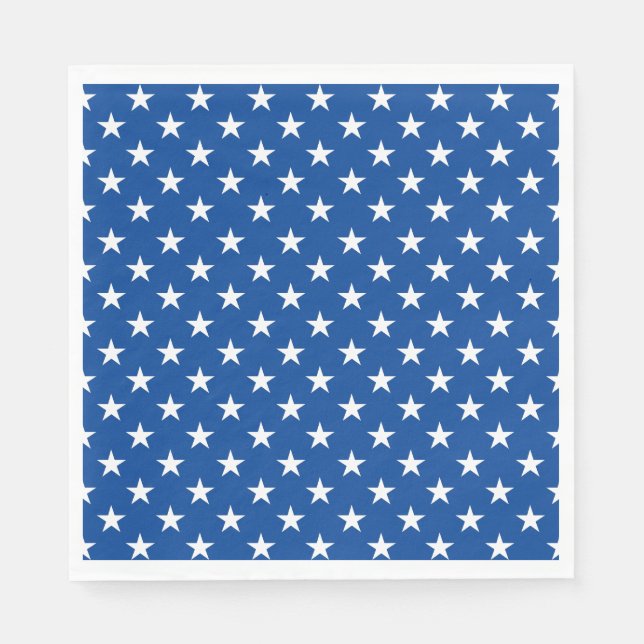 Paper Napkins-Patriotic Stars Napkin (Front)