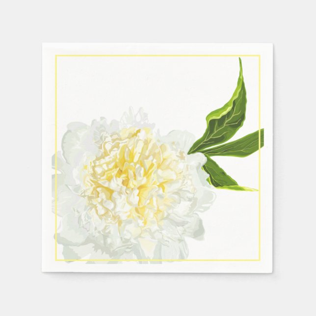 Paper Napkins-Peony Napkin (Front)