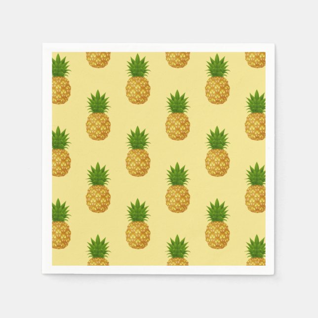Paper Napkins-Pineapples Napkin (Front)