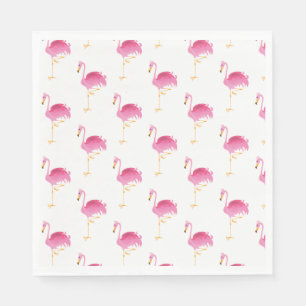 Paper Napkins-Pink Flamingos Napkin