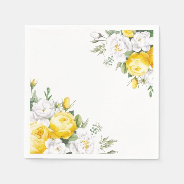 Paper Napkins-Roses Napkin (Front)