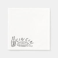 Paper Napkins, Standard Cocktail - Cin Cin