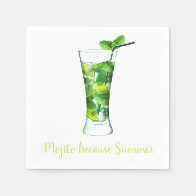 Paper Napkins, Standard Cocktail Napkin (Front)