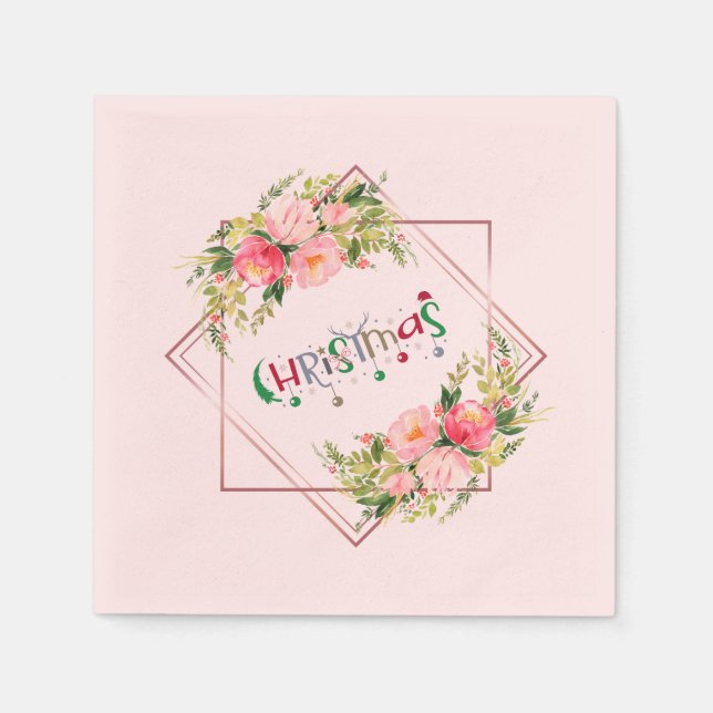 Paper Napkins, Standard Cocktail Napkin (Front)