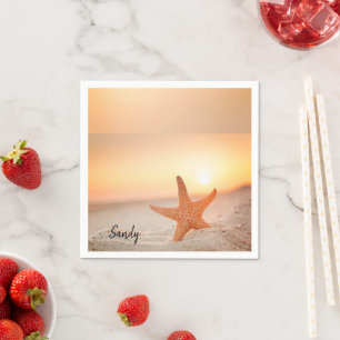 Paper Napkins, Starfish Beach Napkin