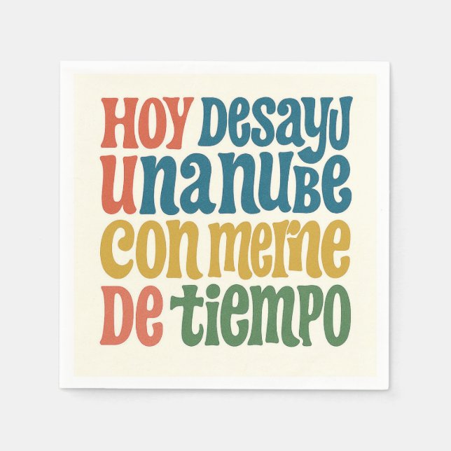 Paper napkins Surreal breakfast (Front)