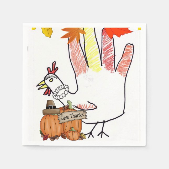 Paper Napkins Thanksgiving (Front)