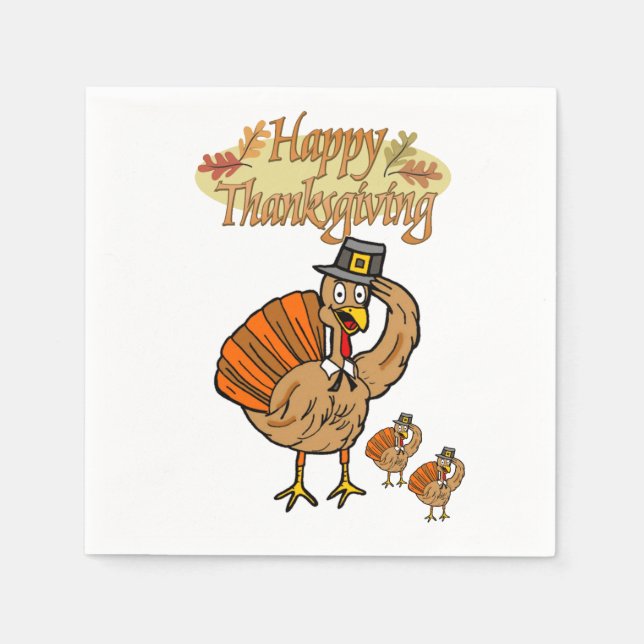 Paper Napkins Thanksgiving (Front)