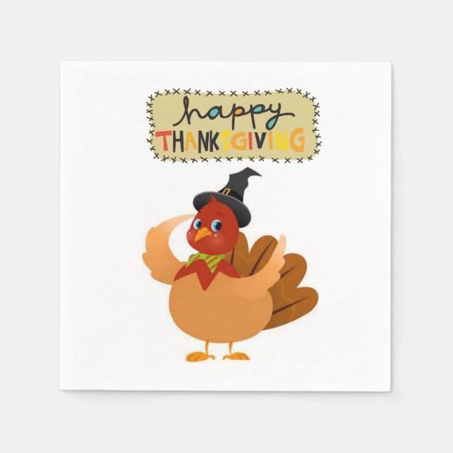 Paper Napkins Thanksgiving (Front)