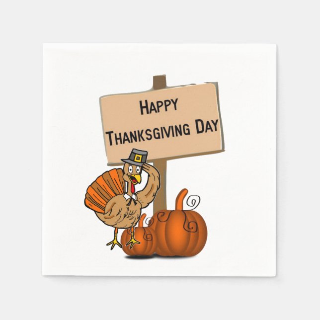Paper Napkins Thanksgiving (Front)