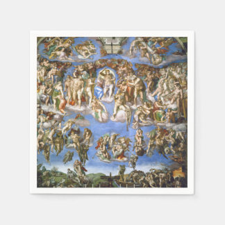 Paper Napkins The Last Judgment Fresco by Michelan