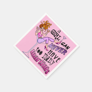 PAPER NAPKINS - TOO MANY MARTINIS