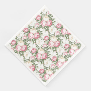 Paper Napkins-Vintage Roses Napkin