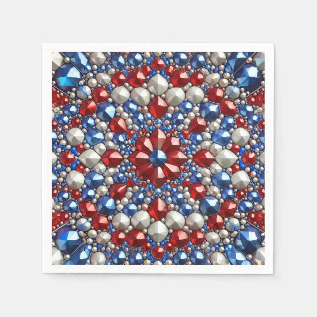 Paper napkins with Netherlands Colours Design (Front)