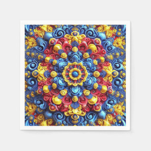 Paper napkins with Romanian Colours Design