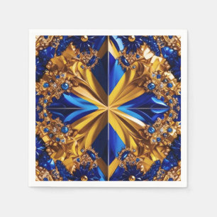 Paper napkins with Sweden Colours Design