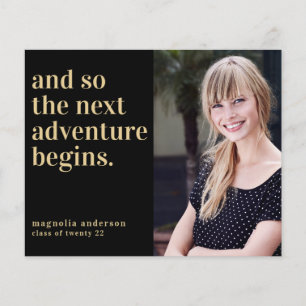 PAPER Next Adventure Graduation Invitation