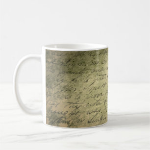 Paper old paper writing letter coffee mug