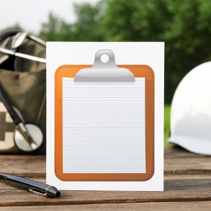 Paper On A Clipboard Invitation