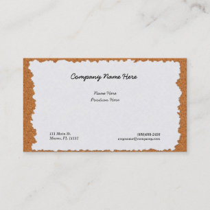Paper on Cork Board Business Cards