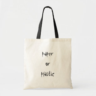 paper or plastic tote bag