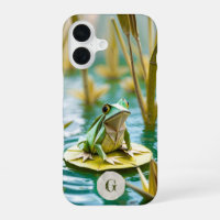 Paper Origami Frog Lily Pad Pond Monogram