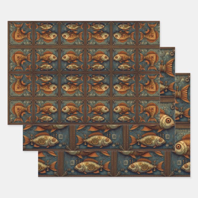 Paper Pack 572 Steampunk Fishes (Set)