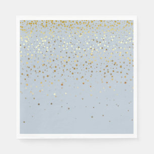 PAPER PARTY DISPOSABLE NAPKINS PETITE GOLDEN STARS