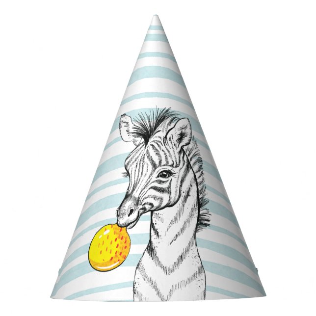 Paper Party Hat for 5th Anniversary Party. (Front)