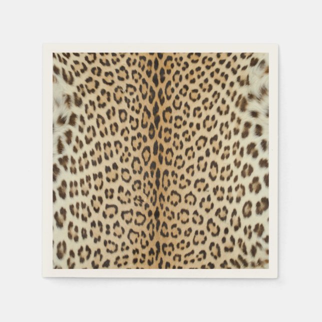  Paper Party Napkins Leopard  (Front)