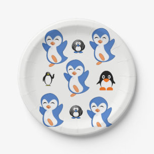 Paper Pates Penguins Plate