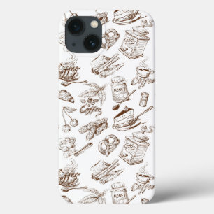 Paper pattern iPhone 13 case