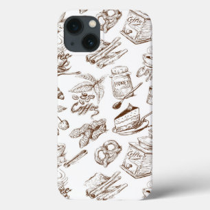 Paper pattern iPhone 13 case