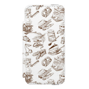 Paper pattern incipio watson™ iPhone 5 wallet case