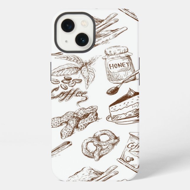 Paper pattern iPhone case (Back)