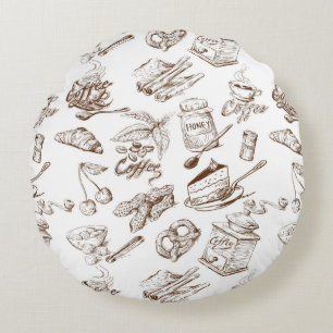 Paper pattern round cushion