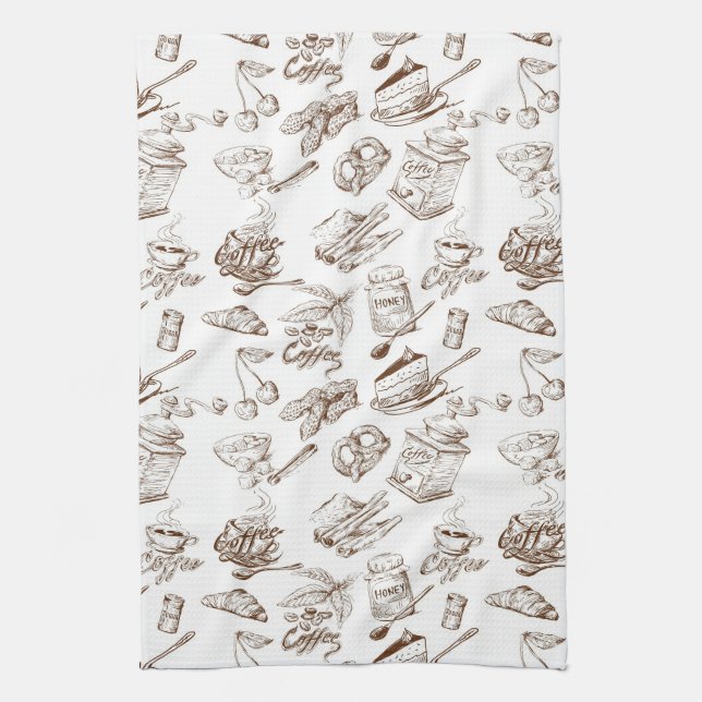 Paper pattern tea towel (Vertical)