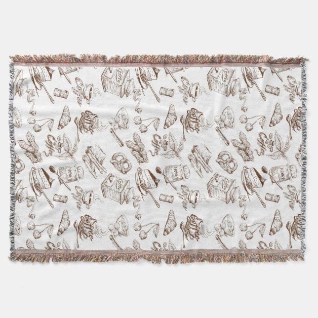 Paper pattern throw blanket (Front)