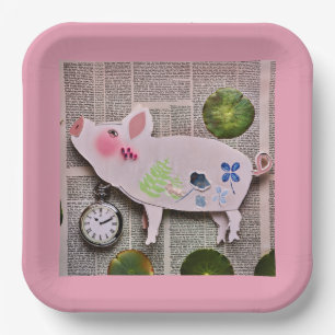 Paper Pig Paper Plate