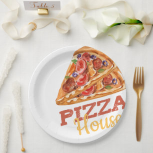 paper pizza plate