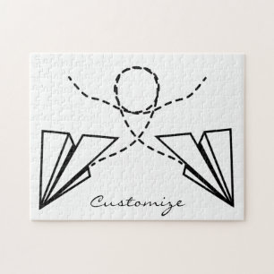 Paper Plane Flying Thunder_Cove Jigsaw Puzzle