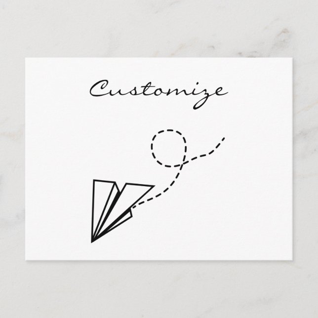 Paper Plane Flying Thunder_Cove Postcard (Front)