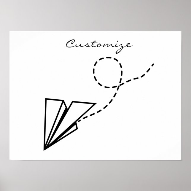 Paper Plane Flying Thunder_Cove Poster (Front)