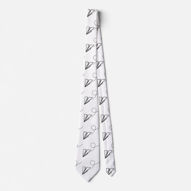Paper Plane Flying Thunder_Cove Tie (Front)