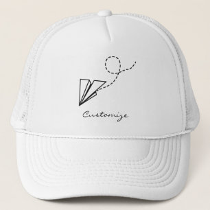 Paper Plane Flying Thunder_Cove Trucker Hat