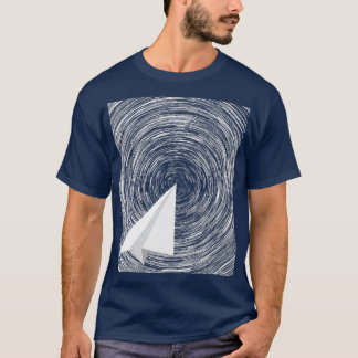 Paper Plane Folded Aeroplane Flying Warp Speed  T-Shirt