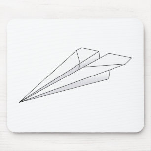Paper Plane Mouse Pad