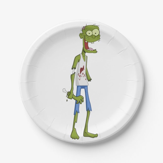 Paper Plane. Zombie. Plate (Front)