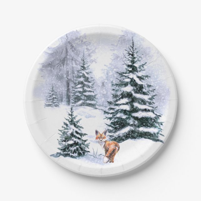 Paper Plate, 7" Round Paper Plate, Plate (Front)