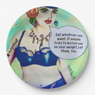 Paper plate by bad girl art
